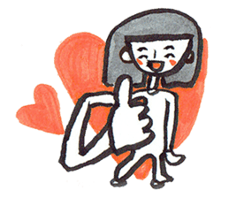 Positive Happy Girl sticker #7309016