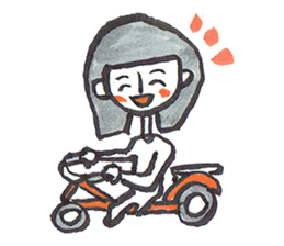 Positive Happy Girl sticker #7309030