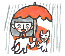 Positive Happy Girl sticker #7309031