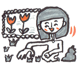 Positive Happy Girl sticker #7309034