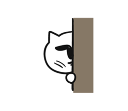 Hidden cat sticker #7309632