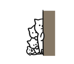 Hidden cat sticker #7309639