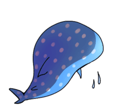 whale shark & creatures of the sea sticker #7309685