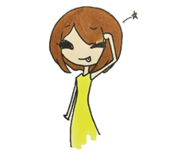 AZATOI girl sticker #7310546