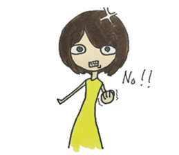 AZATOI girl sticker #7310548