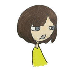 AZATOI girl sticker #7310554