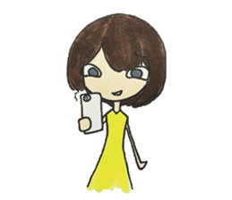 AZATOI girl sticker #7310557