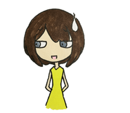 AZATOI girl sticker #7310558