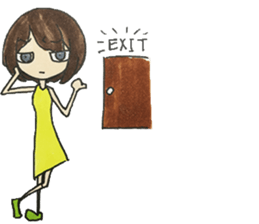 AZATOI girl sticker #7310560