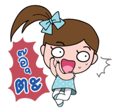 TuayFoo : little girl in dotted dress sticker #7312165