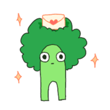 Broccoli-cyan sticker #7312940