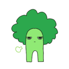 Broccoli-cyan sticker #7312964