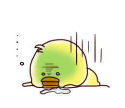 2 birds of cute chick Sticker sticker #7313671