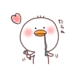 2 birds of cute chick Sticker sticker #7313693