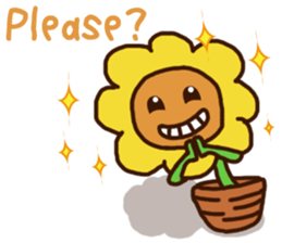 Cute Sunflower sticker #7314314