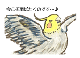 Chattering parakeet sticker #7314677