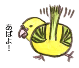 Chattering parakeet sticker #7314702