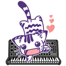 Midifan's mascot Meowlody sticker #7314744