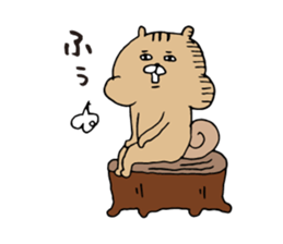 Autumn appetite squirrel sticker #7315669