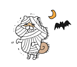 Autumn appetite squirrel sticker #7315677