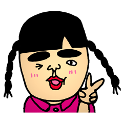 The cute girl says "Hello world!".