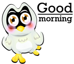Cartoon The little owl v.0001 sticker #7316544