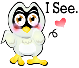 Cartoon The little owl v.0001 sticker #7316545