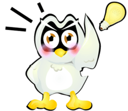 Cartoon The little owl v.0001 sticker #7316556