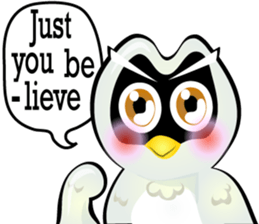 Cartoon The little owl v.0001 sticker #7316564