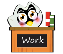 Cartoon The little owl v.0001 sticker #7316570