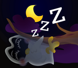 Cartoon The little owl v.0001 sticker #7316581