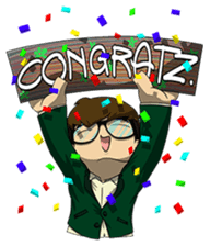 Eye-Glasses sticker #7316625