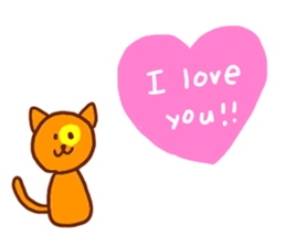 Cute Cat(YURU) sticker #7318807