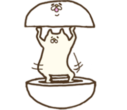 White that fellow and cat and dog sticker #7319352