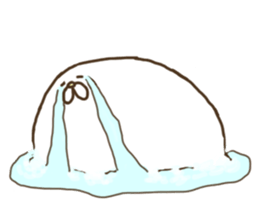 White that fellow and cat and dog sticker #7319360