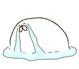 White that fellow and cat and dog sticker #7319360