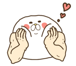 White that fellow and cat and dog sticker #7319370