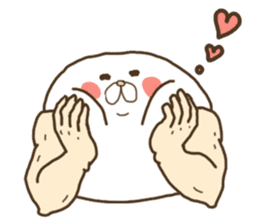 White that fellow and cat and dog sticker #7319370