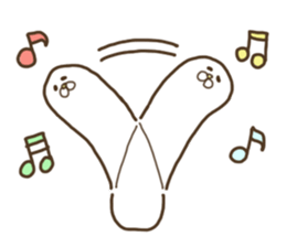 White that fellow and cat and dog sticker #7319377