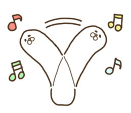 White that fellow and cat and dog sticker #7319377