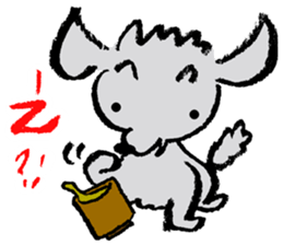 Rock the short-haired poodle 2 sticker #7320354