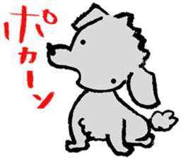 Rock the short-haired poodle 2 sticker #7320358