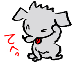 Rock the short-haired poodle 2 sticker #7320361