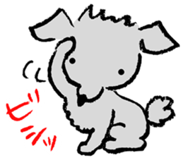 Rock the short-haired poodle 2 sticker #7320372