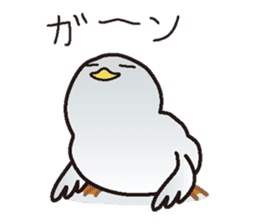 Drunkard exclusive use, white bird sticker #7320972