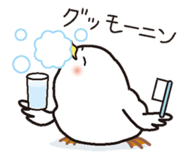 Drunkard exclusive use, white bird sticker #7320982