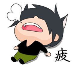 cat ears boy sticker #7321124