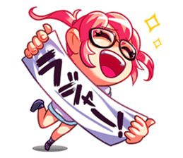 Yui-Yui & the Gang Road: Joker Gals sticker #7321147