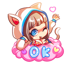 Yui-Yui & the Gang Road: Joker Gals sticker #7321149