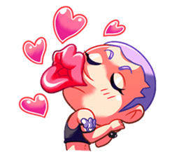 Yui-Yui & the Gang Road: Joker Gals sticker #7321153